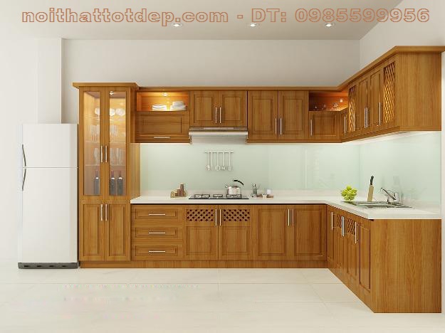 tủ bếp chữ L